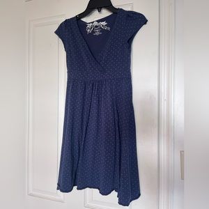 Polka dots blue tank top-tunic